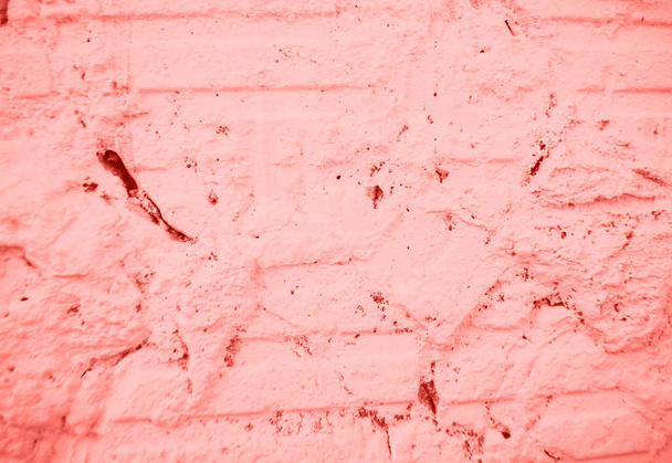 Living Coral mur décoratif en béton de couleur. Tendance Living Corail fond
. - Photo, image