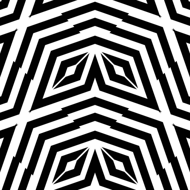 Abstract geometric pattern with stripes lines. Trendy seamless vector background. Black and white texture. - Vektori, kuva