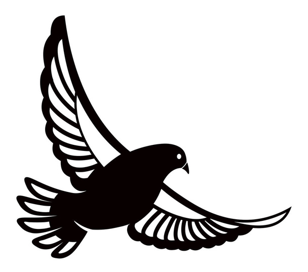 Pigeon or dove, Vector logo template - Vecteur, image
