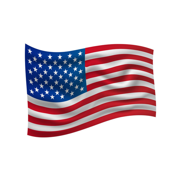 ABD bayrak vektör illüstrasyonu - Vektör, Görsel