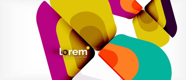Абстрактный фон разноцветные геометрические формы современный дизайн
 - Вектор,изображение