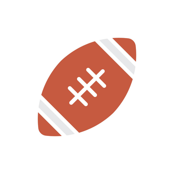 bola futebol americano vetor oval ícone futebol americano símbolo ilustração
 - Vetor, Imagem