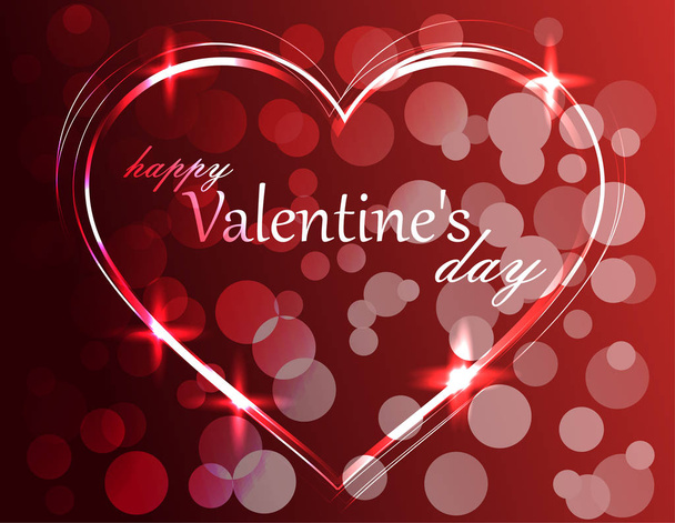 Valentine's day greeting card - Vector, Imagen