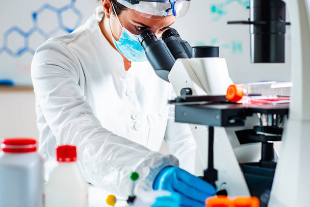 close up of researcher working in Laboratory - Photo, Image