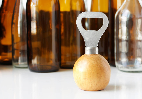 Bottle Opener Wooden Handle - Photo, Image