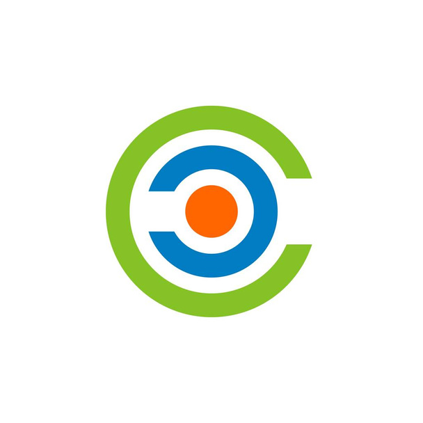 C Літера Цільовий шаблон логотипу
 - Вектор, зображення