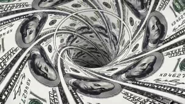 американський долар раковина чорна діра воронка тунель безшовний цикл анімації фон нової якості фінанси бізнес круто красиві 4k стокові відеозаписи
 - Кадри, відео