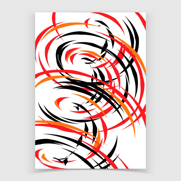 Abstract background with spiral shapes. Vector illustration - ベクター画像