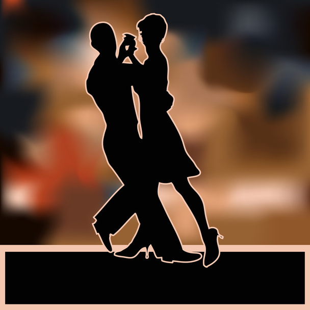 Ballroom Dance Flyer - Vector, Image
