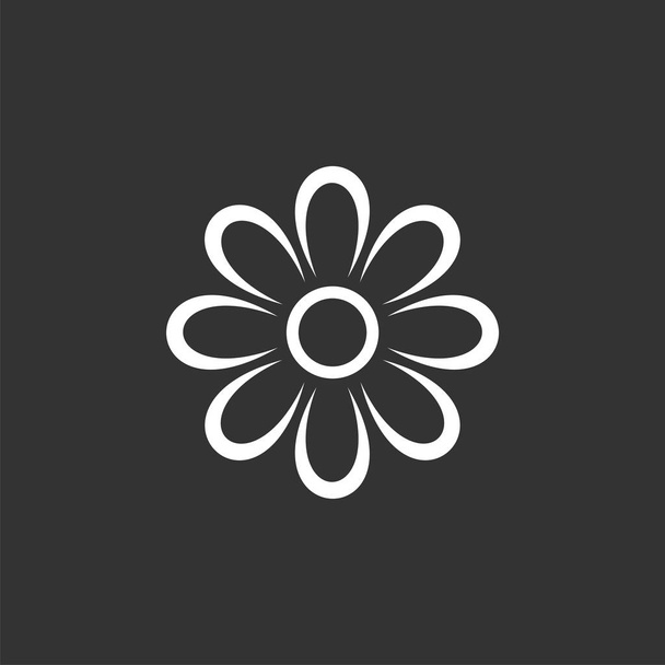 Διακοσμητικά λουλούδια διάνυσμα πρότυπο λογότυπο - Διάνυσμα, εικόνα