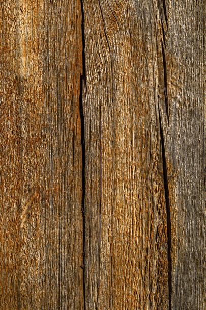 古い木の構造化された抽象的なテクスチャ。創造的なデザインのフラット バック グラウンドで組み立てられた棒および古い風化した木の板 - 写真・画像