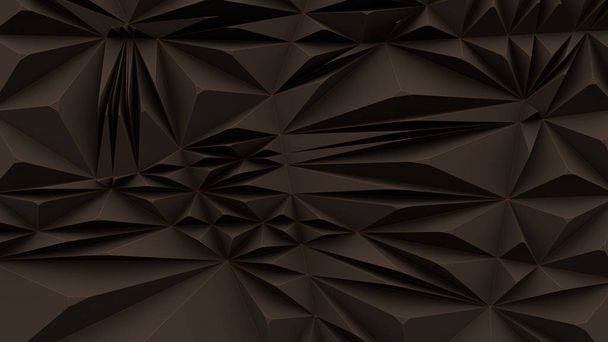 Dark triangular abstract background 3d rendering - Fotoğraf, Görsel