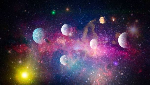 hvězd planety a galaxie ve volném prostoru. prvky tohoto snímku zařízené NASA . - Fotografie, Obrázek