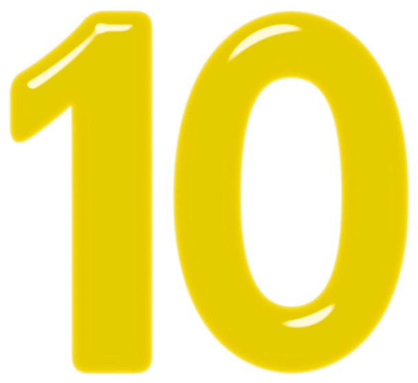 Numerale 10, dieci, isolato su sfondo bianco, rendering 3d
 - Foto, immagini