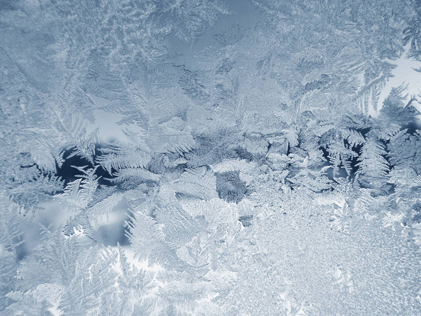 Winter Weihnachten Hintergrund Schneeflocken Eis abstrakte Muster  - Foto, Bild
