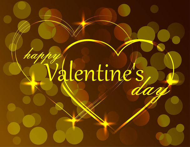 Valentine's day greeting card - Vektor, obrázek