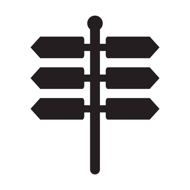 ilustração do vetor do ícone do signpost - Vetor, Imagem