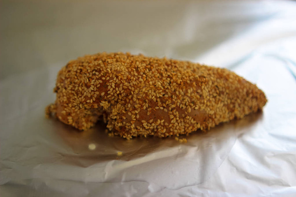 Pollo al horno con semillas de sésamo
 - Foto, Imagen