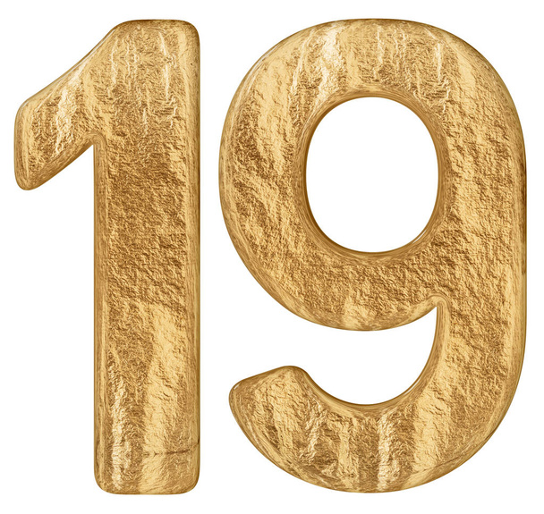 Номер 19, 19, выделен на белом фоне, 3d рендеринг
 - Фото, изображение