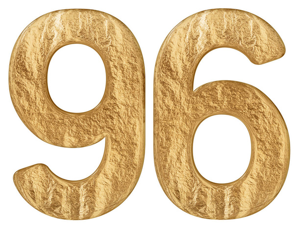 Αριθμητικό 96, ενενήντα έξι, απομονώνονται σε λευκό φόντο, 3d καθιστούν - Φωτογραφία, εικόνα