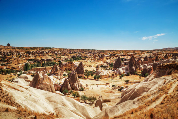 Love Valley in Cappadocia. Amazing mountain landscape in central Turkey. - Photo, image