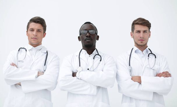 three employees of the medical center - Zdjęcie, obraz