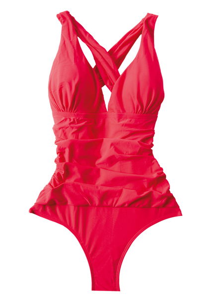 Tumma vaaleanpunainen naisten uimapuku
 - Valokuva, kuva
