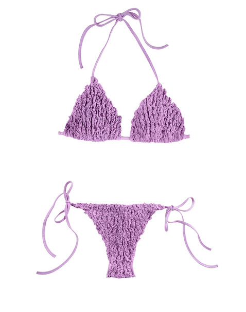 plisowany purpurowe bikini - Zdjęcie, obraz