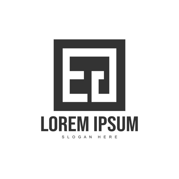 Modello iniziale del logo della lettera. Design modello logo lettera minimalista
 - Vettoriali, immagini