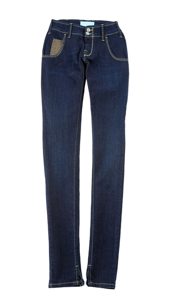 Блакитні джинси з золотими нагетами
 - Фото, зображення
