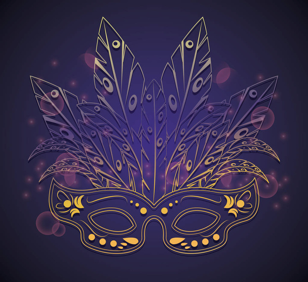 Mardi gras mask - Vector, Image