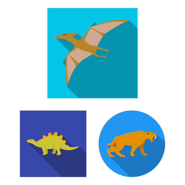 Vector design of animal and character sign. Collection of animal and ancient  stock symbol for web. - ベクター画像