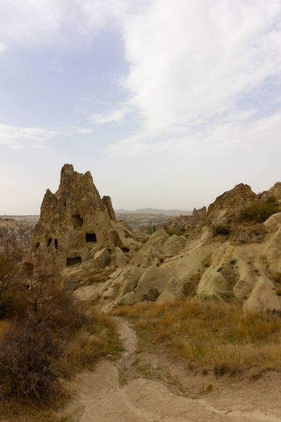 Miejsca publiczne formacje skalne Kapadocja Turcja Göreme open air museum - Zdjęcie, obraz