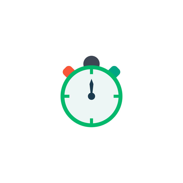 Timer pictogram platte element. illustratie van timer pictogram plat geïsoleerd op schone achtergrond voor uw web mobiele app logo ontwerp. - Foto, afbeelding