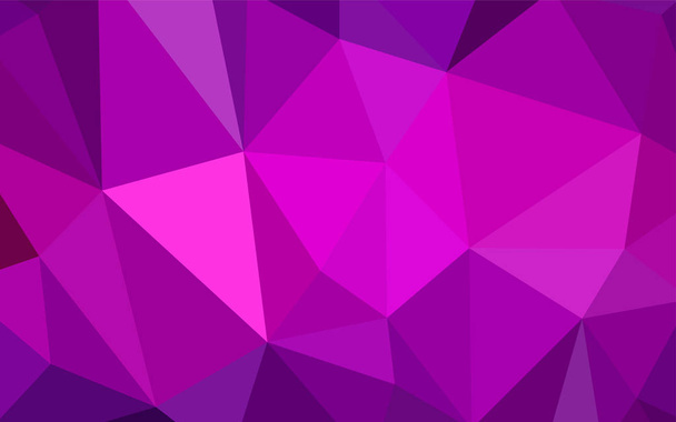 Dark Purple vector gradient triangles template. Colorful illustration in polygonal style with gradient. A completely new design for your leaflet. - Vector, Image