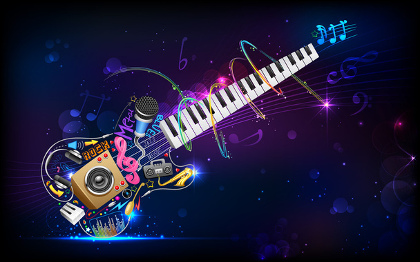 Music Background - Vector, Image