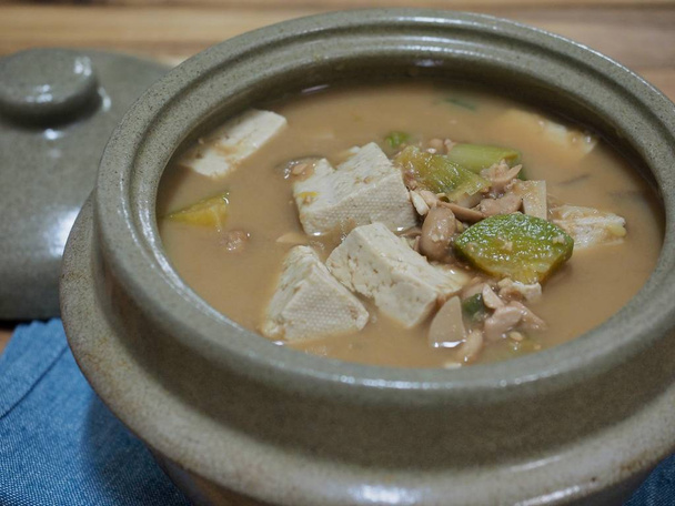 Cibo coreano Chungkukjang, Alimenti fermentati di soia - Foto, immagini
