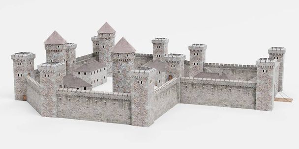 Keskiaikaisen linnan realistinen 3D-mallinnus
 - Valokuva, kuva