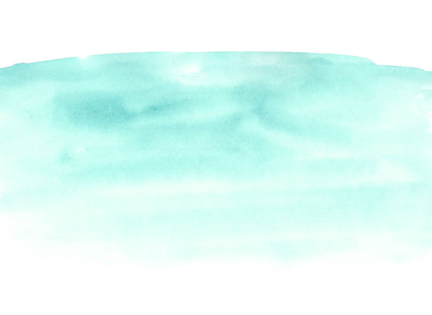 Θάλασσα μπλε αφηρημένη Υδατογραφία φόντο με υφή χαρτιού. Για φυλλάδια, φόντα, πανό, αφίσες ή υφές με ή χωρίς κείμενο. - Φωτογραφία, εικόνα