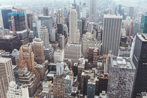 Luftaufnahme der Architektur auf New York City, USA - Foto, Bild