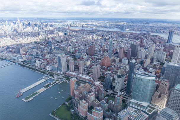 Luftaufnahme von New York City Wolkenkratzer, USA - Foto, Bild