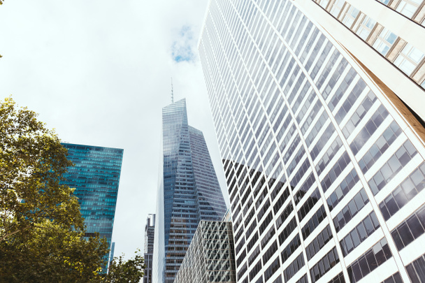 low angle view of skyscrapers in new york, usa - Valokuva, kuva