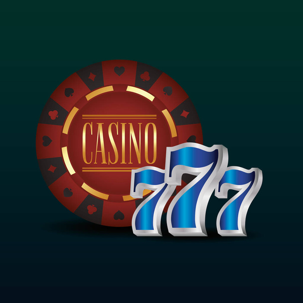 Glücksspiel Casino-Konzept - Vektor, Bild