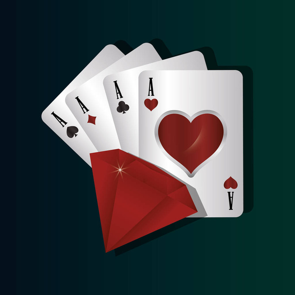 gamble casino concept - Vector, Image