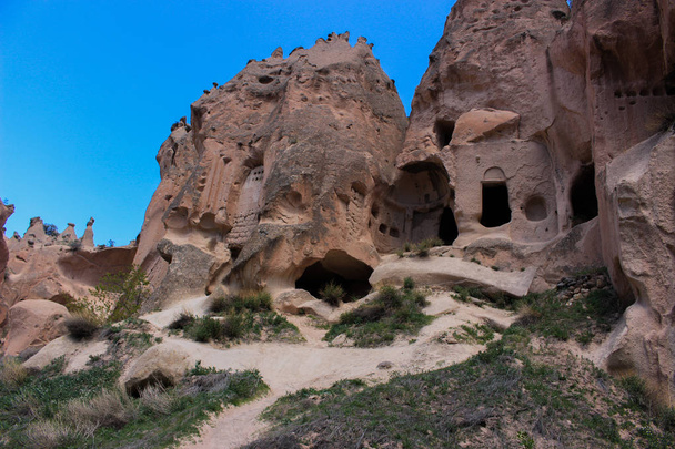 Turkey. Cappadocia. Goreme Open-Air Museum.  Cave - Valokuva, kuva