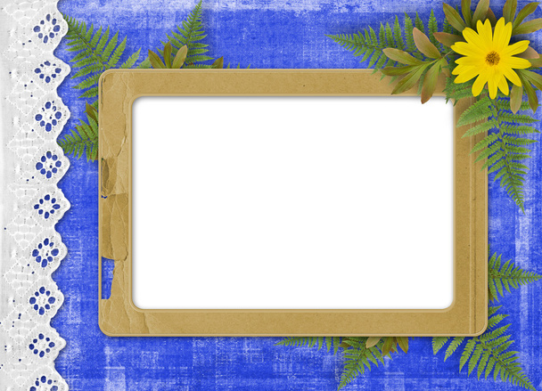 Frame with floral beautiful bouquet - Foto, Imagen