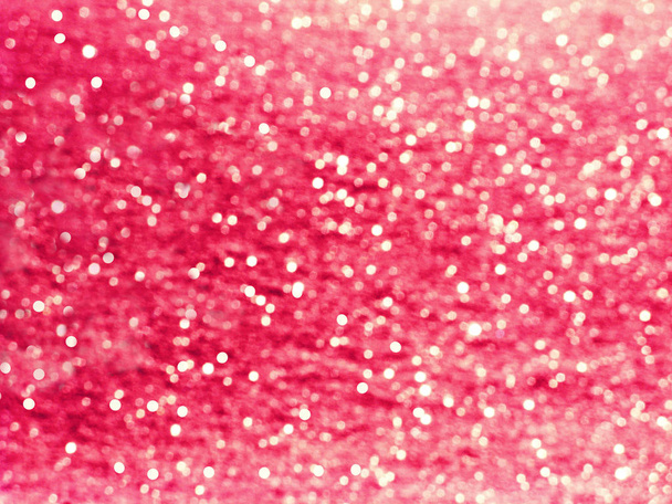 abstract pink background colorful blurred christmas light garland snow - Photo, Image