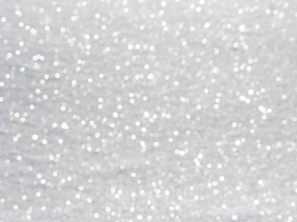 abstract white background colorful blurred christmas light garland snow - Valokuva, kuva