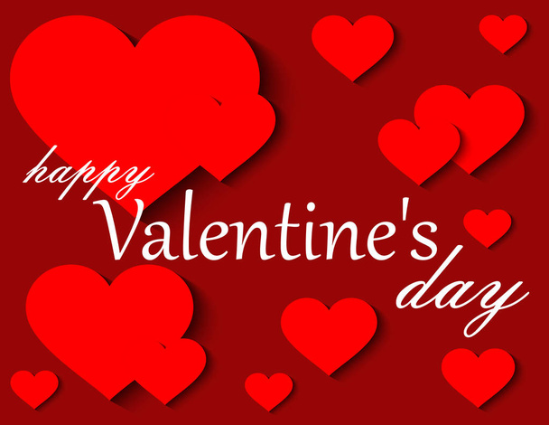 Valentine's day greeting card - Vector, afbeelding