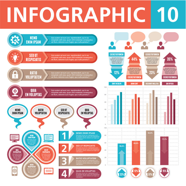 Infographic prvky 10 - Vektor, obrázek